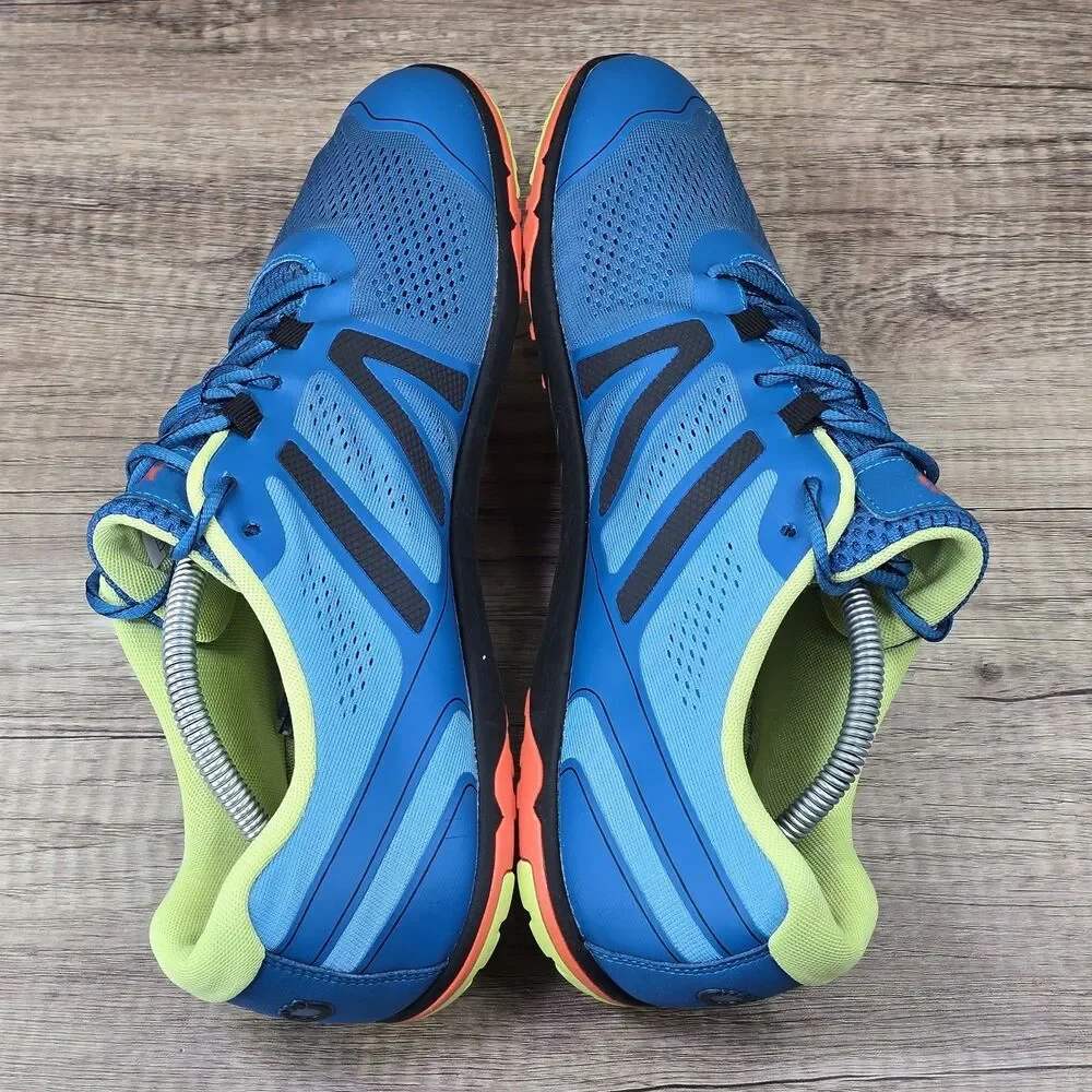 Xero Shoes HFS II Men's Size 11.5 Blue Neon Green Running Shoes (XY08-11/SS24)